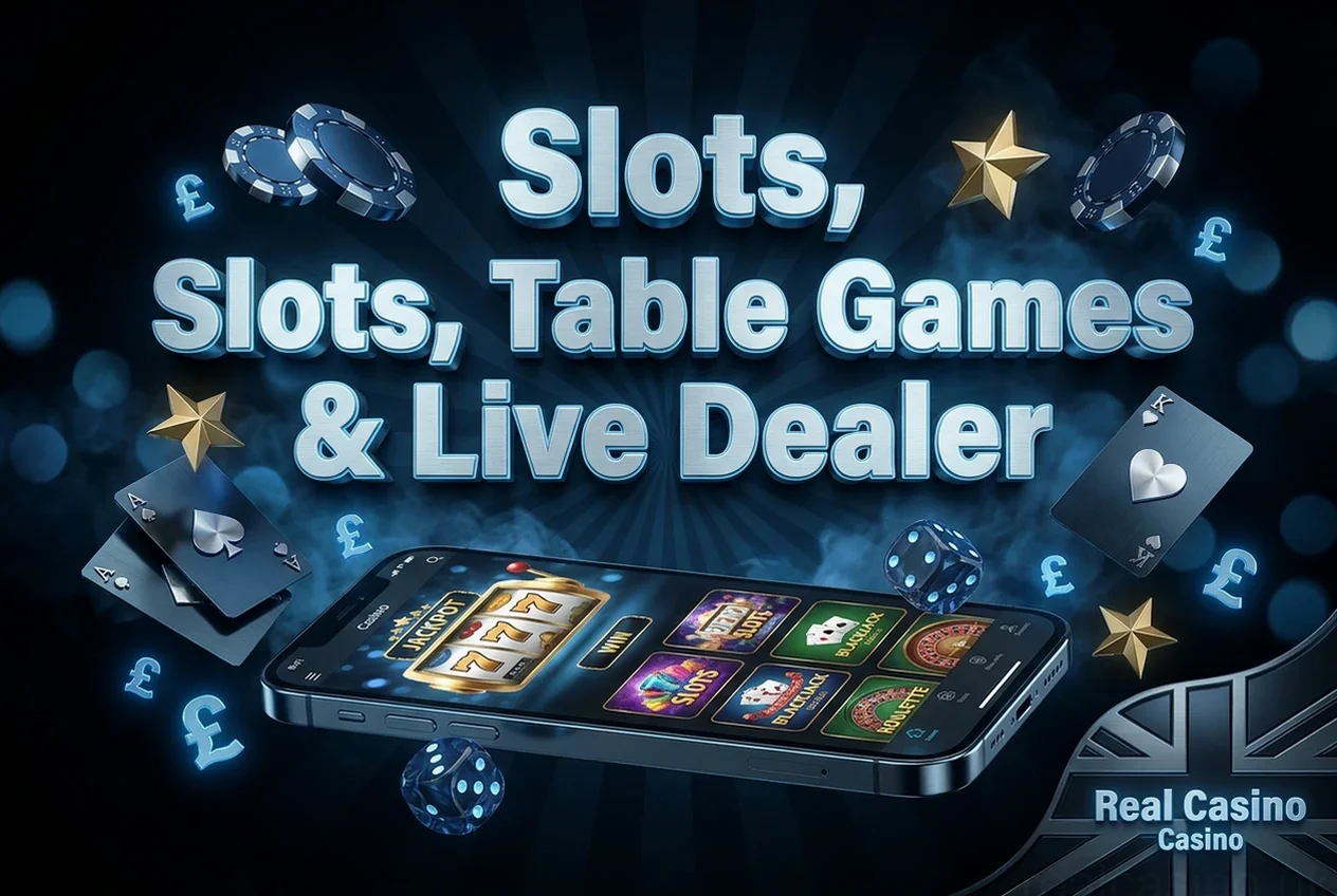 Slots, Table Games& Live Dealer